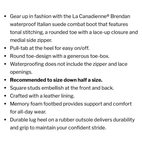 NWOB La Canadienne Brendan Waterproof Combat Boots - Picture 9 of 12